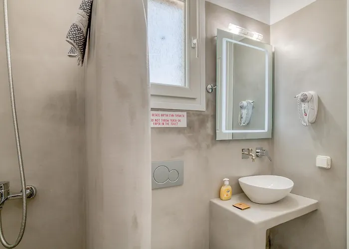 Ippocampos Seaside Serenity - Unwind At Paros Poolside Retreats Lägenhet *